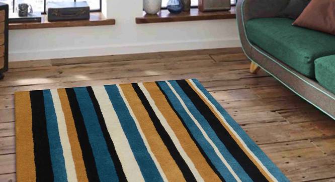 Selvico Carpet (Blue, 91 x 152 cm  (36" x 60") Carpet Size) by Urban Ladder - Front View Design 1 - 306313