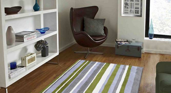 Selvico Carpet (Green, 183 x 274 cm  (72" x 108") Carpet Size) by Urban Ladder - Front View Design 1 - 306411