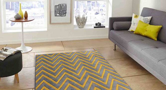 Zesta Carpet (Grey, 56 x 140 cm (22" x 55") Carpet Size) by Urban Ladder - Front View Design 1 - 306427