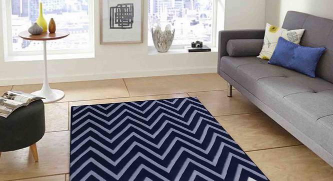 Zesta Carpet (Blue, 56 x 140 cm (22" x 55") Carpet Size) by Urban Ladder - Front View Design 1 - 306471
