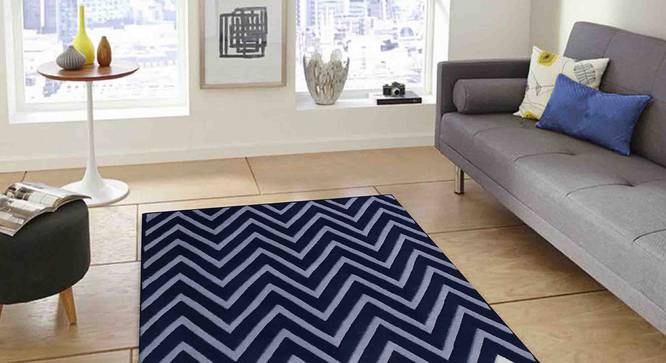 Zesta Carpet (Blue, 91 x 152 cm  (36" x 60") Carpet Size) by Urban Ladder - Front View Design 1 - 306482