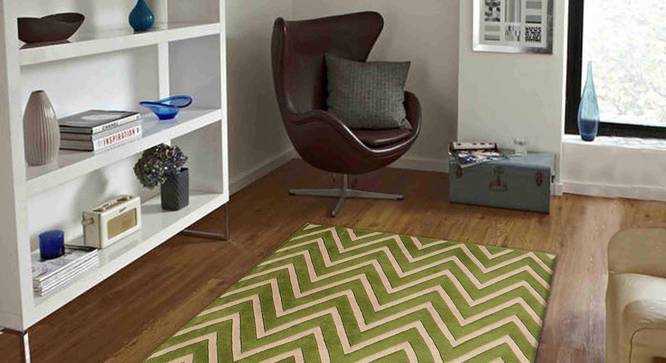Zesta Carpet (Green, 183 x 274 cm  (72" x 108") Carpet Size) by Urban Ladder - Front View Design 1 - 306496
