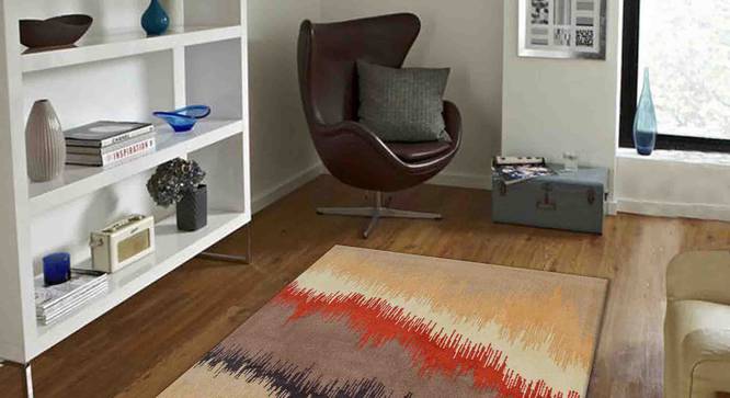 Geonna Carpet (Orange, 91 x 152 cm  (36" x 60") Carpet Size) by Urban Ladder - Front View Design 1 - 306619