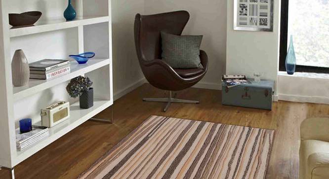 Agata Carpet (Brown, 91 x 152 cm  (36" x 60") Carpet Size) by Urban Ladder - Front View Design 1 - 306661