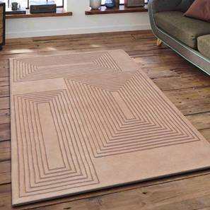 Rugs Design Beige Wool Carpet