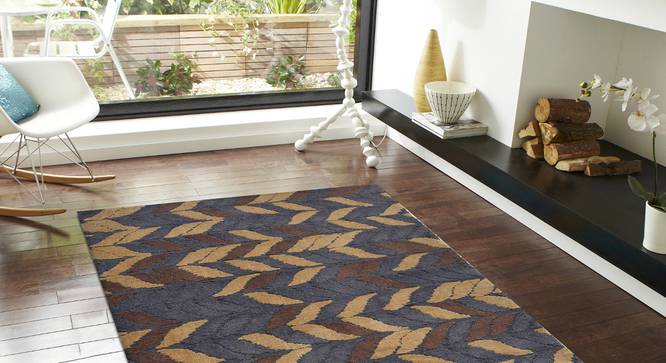 Aurelia Carpet (Grey, 56 x 140 cm (22" x 55") Carpet Size) by Urban Ladder - Front View Design 1 - 306709