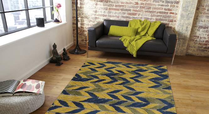 Aurelia Carpet (Yellow, 56 x 140 cm (22" x 55") Carpet Size) by Urban Ladder - Front View Design 1 - 306723