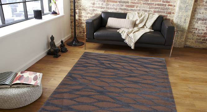Valery Carpet (Brown, 56 x 140 cm (22" x 55") Carpet Size) by Urban Ladder - Front View Design 1 - 306859