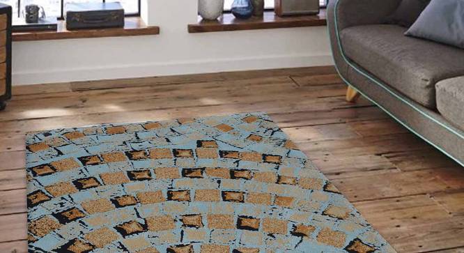 Ivano Carpet (Blue, 56 x 140 cm (22" x 55") Carpet Size) by Urban Ladder - Front View Design 1 - 306970