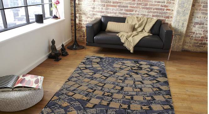 Ivano Carpet (Gold, 183 x 274 cm  (72" x 108") Carpet Size) by Urban Ladder - Front View Design 1 - 306980