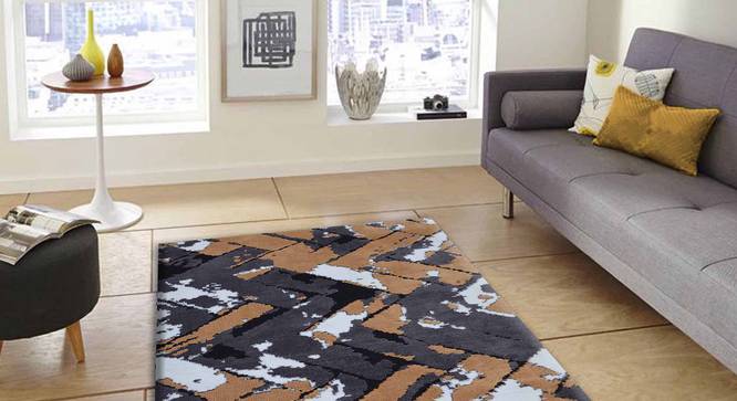 Basilio Carpet (Grey, 122 x 183 cm  (48" x 72") Carpet Size) by Urban Ladder - Front View Design 1 - 307164