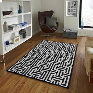 Rugs Design Black And White Wool Carpet