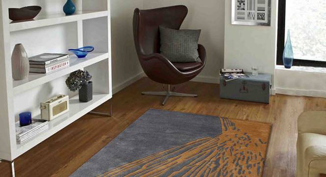 Armond Carpet (Gold, 122 x 183 cm  (48" x 72") Carpet Size) by Urban Ladder - Front View Design 1 - 307340