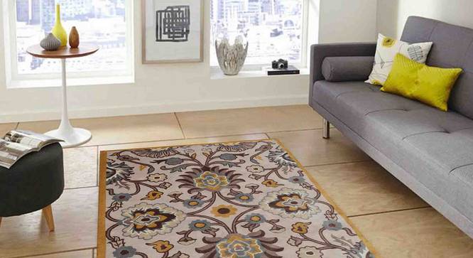 Tishtar Carpet (Brown, 183 x 274 cm  (72" x 108") Carpet Size) by Urban Ladder - Design 1 Front View - 307358