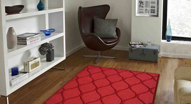 Emeril Carpet (Red, 122 x 183 cm  (48" x 72") Carpet Size) by Urban Ladder - Front View Design 1 - 307370