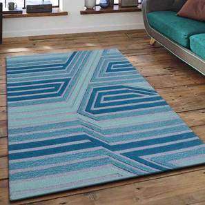 Rugs Design Blue Wool Carpet