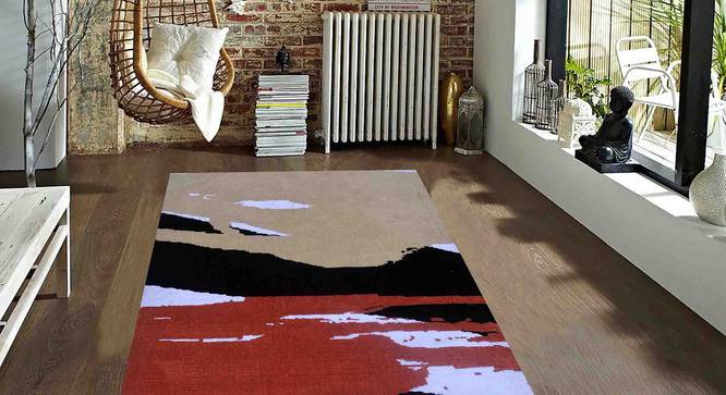 Domenico Carpet (Orange, 183 x 274 cm  (72" x 108") Carpet Size) by Urban Ladder - Front View Design 1 - 307514