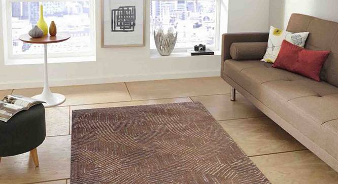 Armano Carpet (Brown, 56 x 140 cm (22" x 55") Carpet Size) by Urban Ladder - Front View Design 1 - 307665