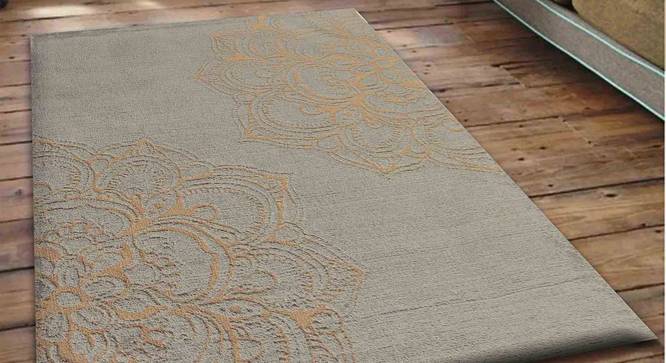 Silika Carpet (Gold, 122 x 183 cm  (48" x 72") Carpet Size) by Urban Ladder - Front View Design 1 - 307758