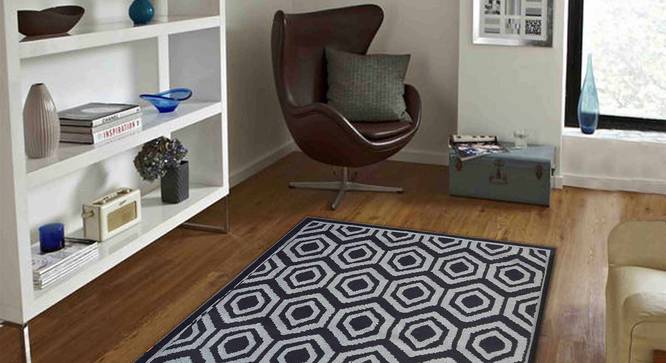 Paulo Carpet (Black, 91 x 152 cm  (36" x 60") Carpet Size) by Urban Ladder - Front View Design 1 - 307788