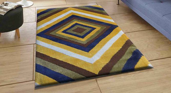 Bernard Carpet (Yellow, 183 x 274 cm  (72" x 108") Carpet Size) by Urban Ladder - Front View Design 1 - 307903