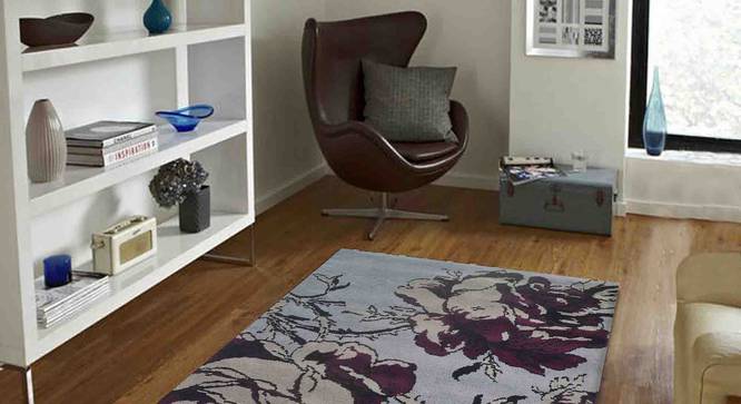 Rosa Carpet (Purple, 152 x 213 cm  (60" x 84") Carpet Size) by Urban Ladder - Front View Design 1 - 308017