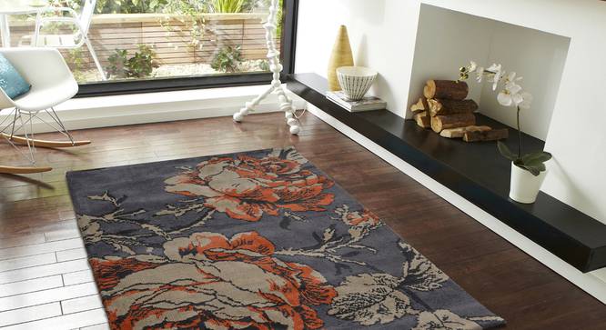 Rosa Carpet (Rust, 152 x 213 cm  (60" x 84") Carpet Size) by Urban Ladder - Front View Design 1 - 308049