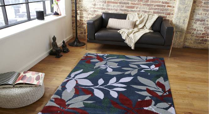Marissa Carpet (Blue, 152 x 213 cm  (60" x 84") Carpet Size) by Urban Ladder - Front View Design 1 - 308192