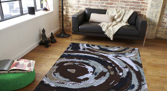 Fabia Carpet (Brown, 56 x 140 cm (22" x 55") Carpet Size) by Urban Ladder - Front View Design 1 - 308205