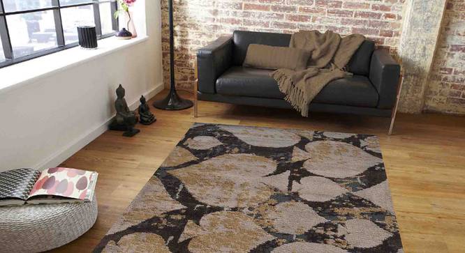 Spades Carpet (Brown, 56 x 140 cm (22" x 55") Carpet Size) by Urban Ladder - Front View Design 1 - 308265