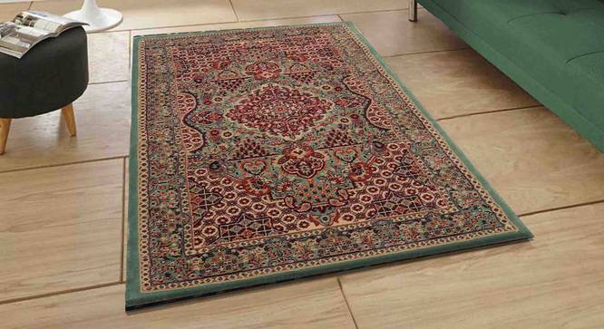 Farshid Carpet (Green, 122 x 183 cm  (48" x 72") Carpet Size) by Urban Ladder - Front View Design 1 - 308378