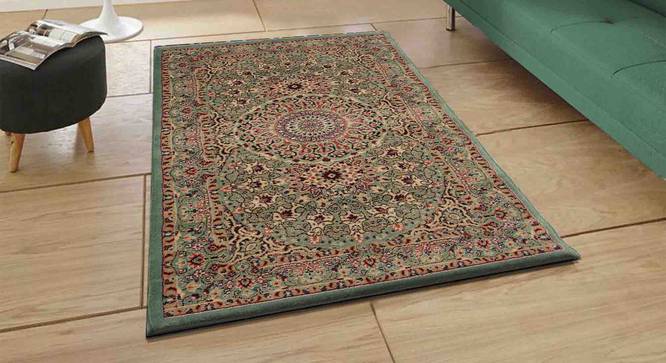 Bamshaad Carpet (Green, 122 x 183 cm  (48" x 72") Carpet Size) by Urban Ladder - Front View Design 1 - 308453