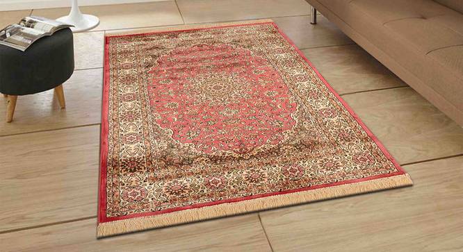 Pirouz Carpet (Orange, 152 x 213 cm  (60" x 84") Carpet Size) by Urban Ladder - Front View Design 1 - 308644