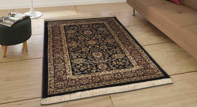 Sarmad Carpet (Black, 122 x 183 cm  (48" x 72") Carpet Size) by Urban Ladder - Front View Design 1 - 308688