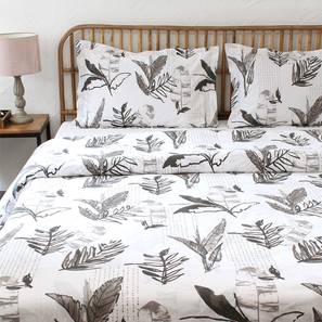 Double Bedsheet Design Vanam Dohar (Grey, Double Size)