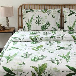 Winter Blanket Design Vanam Duvet Cover (Green, Double Size)