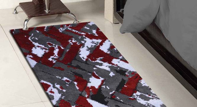 Basilio Table Runner (Red, 56 x 140 cm (22" x 55") Table Linen Size) by Urban Ladder - Front View Design 1 - 309314