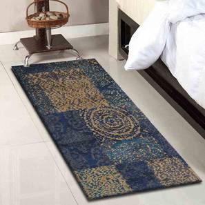 Runners Design Blue Cotton Runner