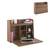 study table on wall Grisham study table amber lp
