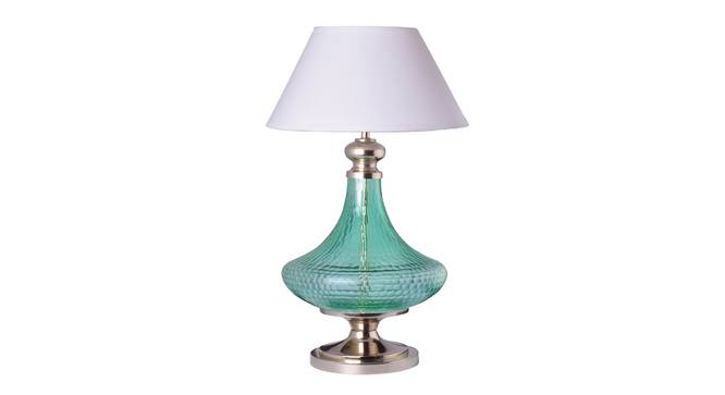 Blue Ocean Table Lamp (Green, White Shade Colour, Cotton Shade Material) by Urban Ladder - Design 1 Details - 
