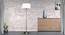 Larson Floor Lamp (Brass, White Shade Colour, Cotton Shade Material) by Urban Ladder - Design 1 Semi Side View - 