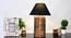 Roman Table Lamp (Brown, Black Shade Colour, Cotton Shade Material) by Urban Ladder - Half View Design 1 - 