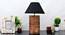 Roman Table Lamp (Brown, Black Shade Colour, Cotton Shade Material) by Urban Ladder - Design 1 Semi Side View - 