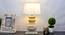 Sierra Table Lamp (Off White, White Shade Colour, Cotton Shade Material) by Urban Ladder - Half View Design 1 - 
