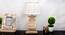 Sierra Table Lamp (Off White, White Shade Colour, Cotton Shade Material) by Urban Ladder - Design 1 Semi Side View - 