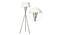 Tenet Floor Tripod Lamp (White Shade Colour, Cotton Shade Material, Antique Pewter Finish) by Urban Ladder - Close View Design 1 - 