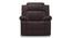 Griffin Recliner (One Seater, Dark Chocolate Leatherette) by Urban Ladder - Front View Design 1 - 310941