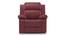 Griffin Recliner (One Seater, Burgundy Leatherette) by Urban Ladder - Front View Design 1 - 310953