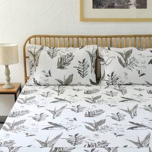 Bedsheets Design Grey TC Cotton Size Bedsheet with Pillow Covers