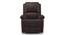 Lebowski Recliner (One Seater, Dark Chocolate Leatherette) by Urban Ladder - Front View Design 1 - 311040